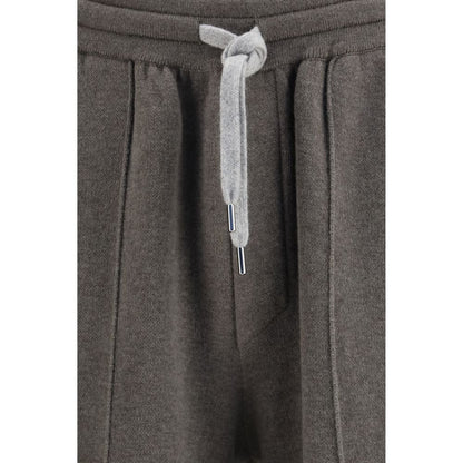 Bicolor Cashmere Athletic Pants