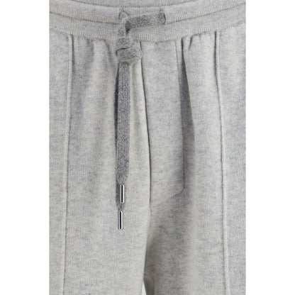 Gray Cashmere Casual Pants