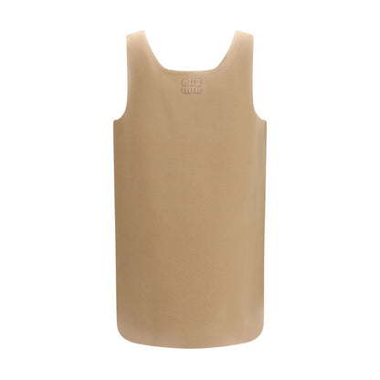 Beige Wool Oves Aries Casual Dress