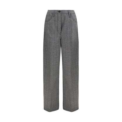 Gray Wool Oves Aries Casual Pants