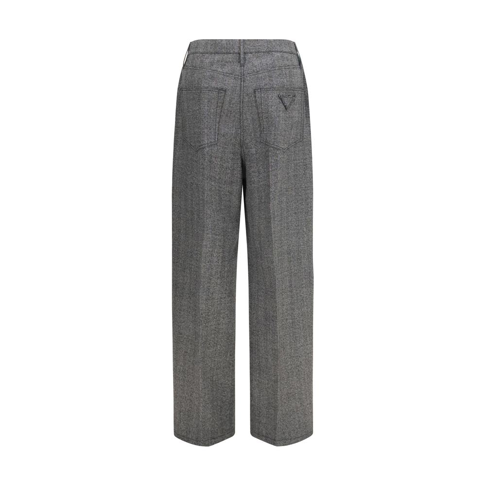 Gray Wool Oves Aries Casual Pants