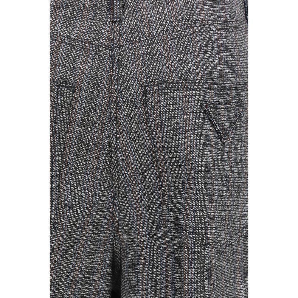Gray Wool Oves Aries Casual Pants