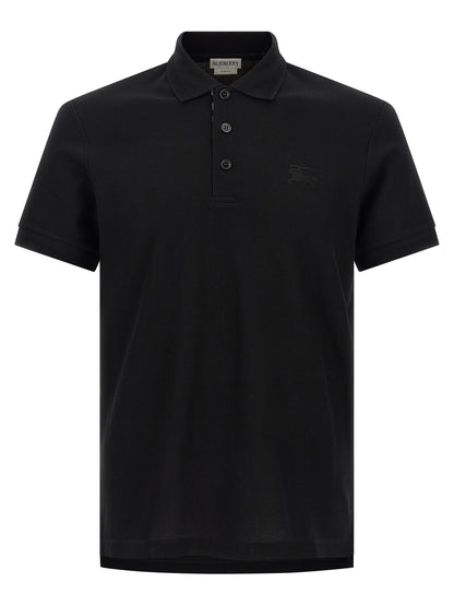 Black Cotton Polo Shirt