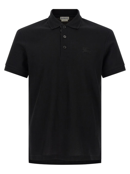 Black Cotton Polo Shirt