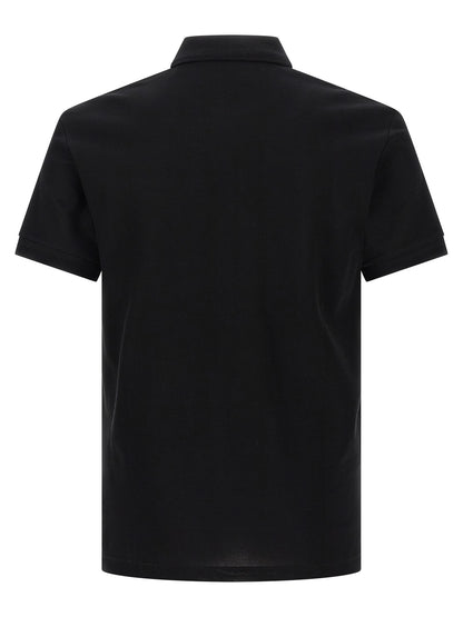 Black Cotton Polo Shirt