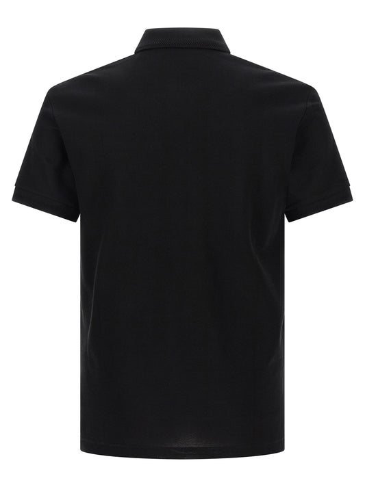 Black Cotton Polo Shirt