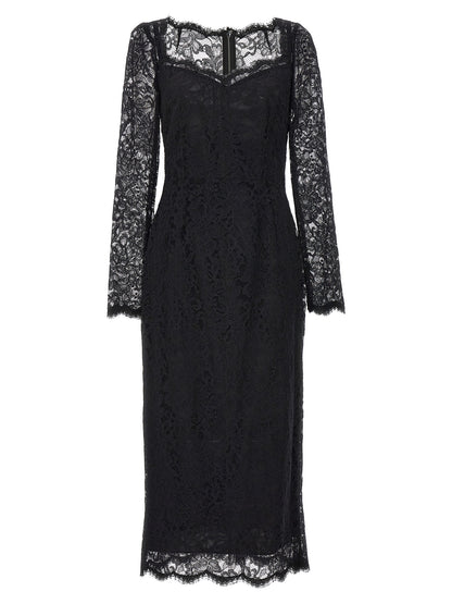 Black Polyamide Casual Dress