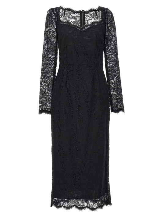 Black Polyamide Casual Dress