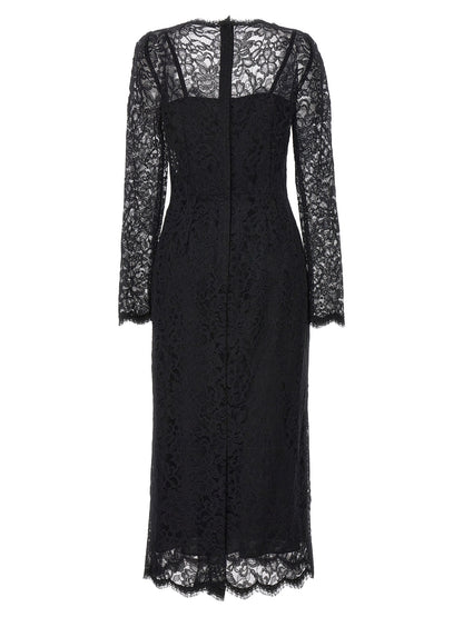 Black Polyamide Casual Dress