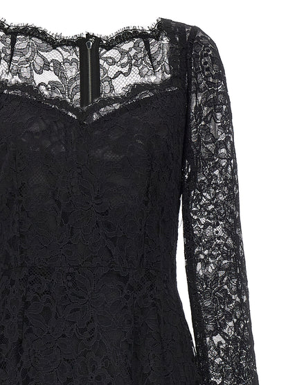 Black Polyamide Casual Dress