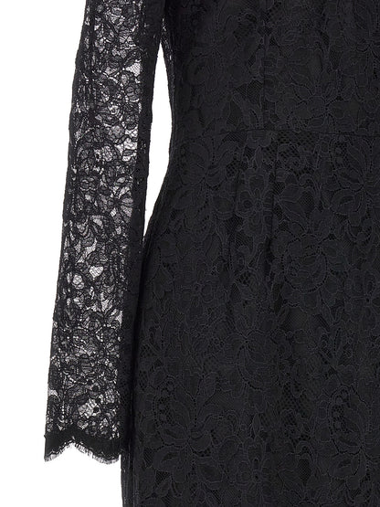 Black Polyamide Casual Dress