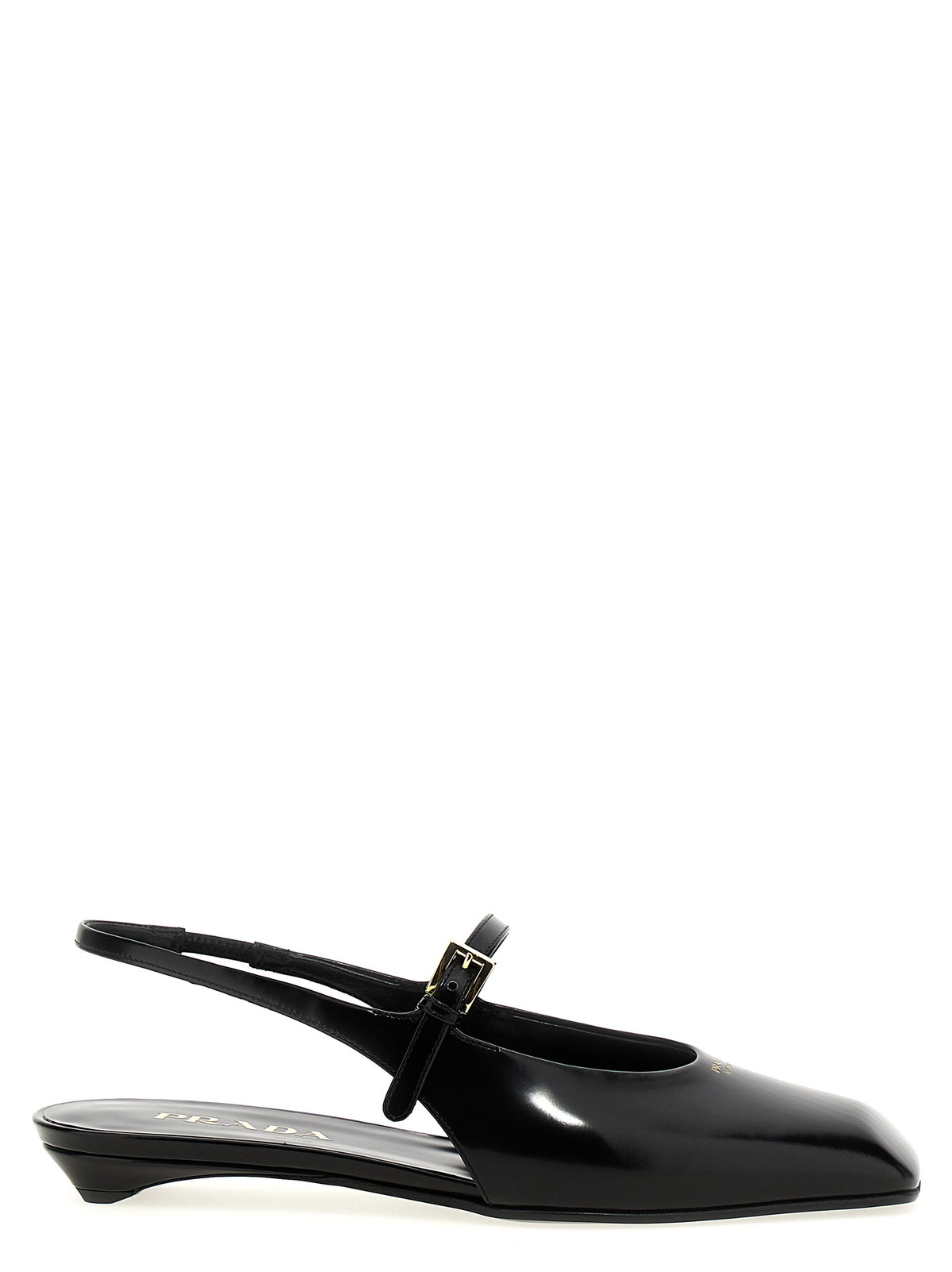 Black Calfskin Ballet Flats