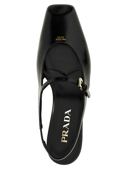 Black Calfskin Ballet Flats