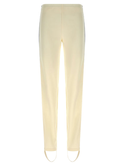 White Polyester Joggers (Workout Pants)
