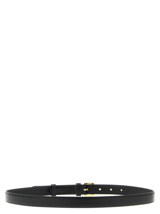Black Calfskin Regular Belt