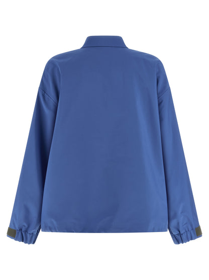 Blue Recycled Polyester Shell Jacket