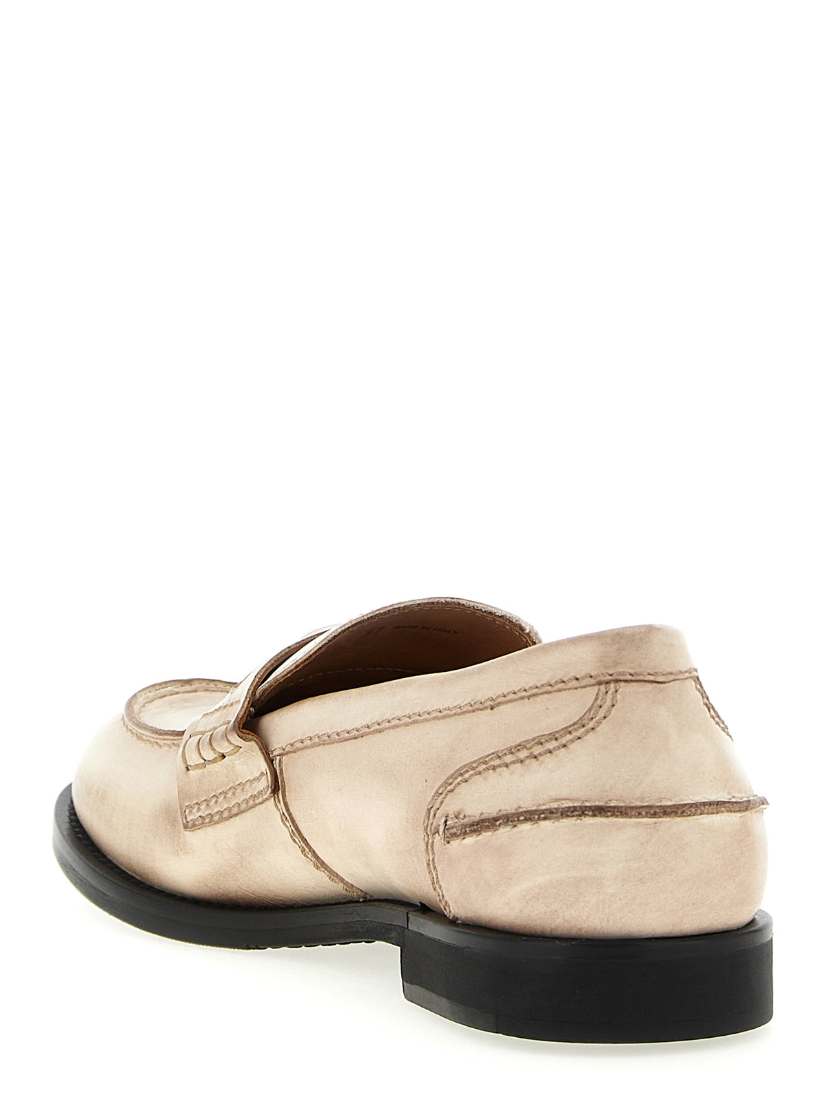 White Calfskin Slip-On Loafers