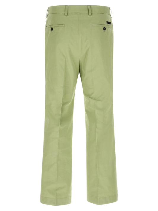 Bicolor Cotton Casual Pants