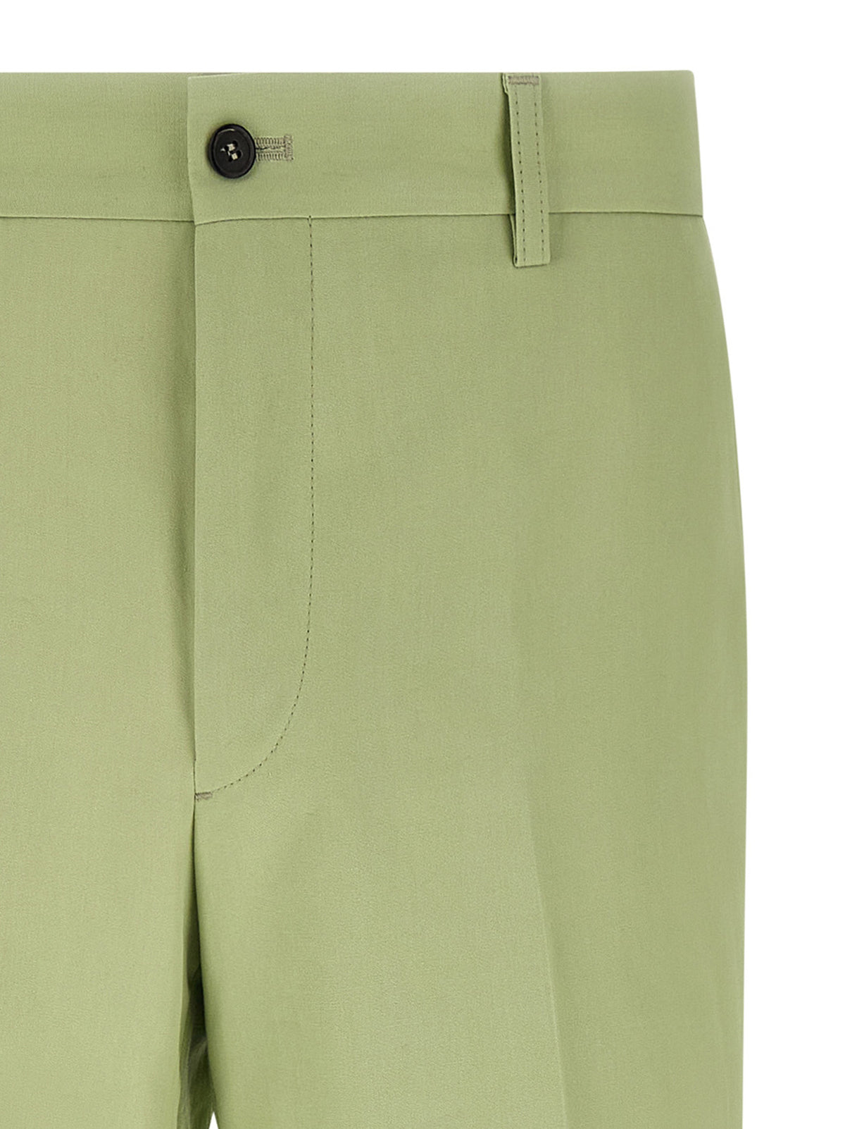 Bicolor Cotton Casual Pants