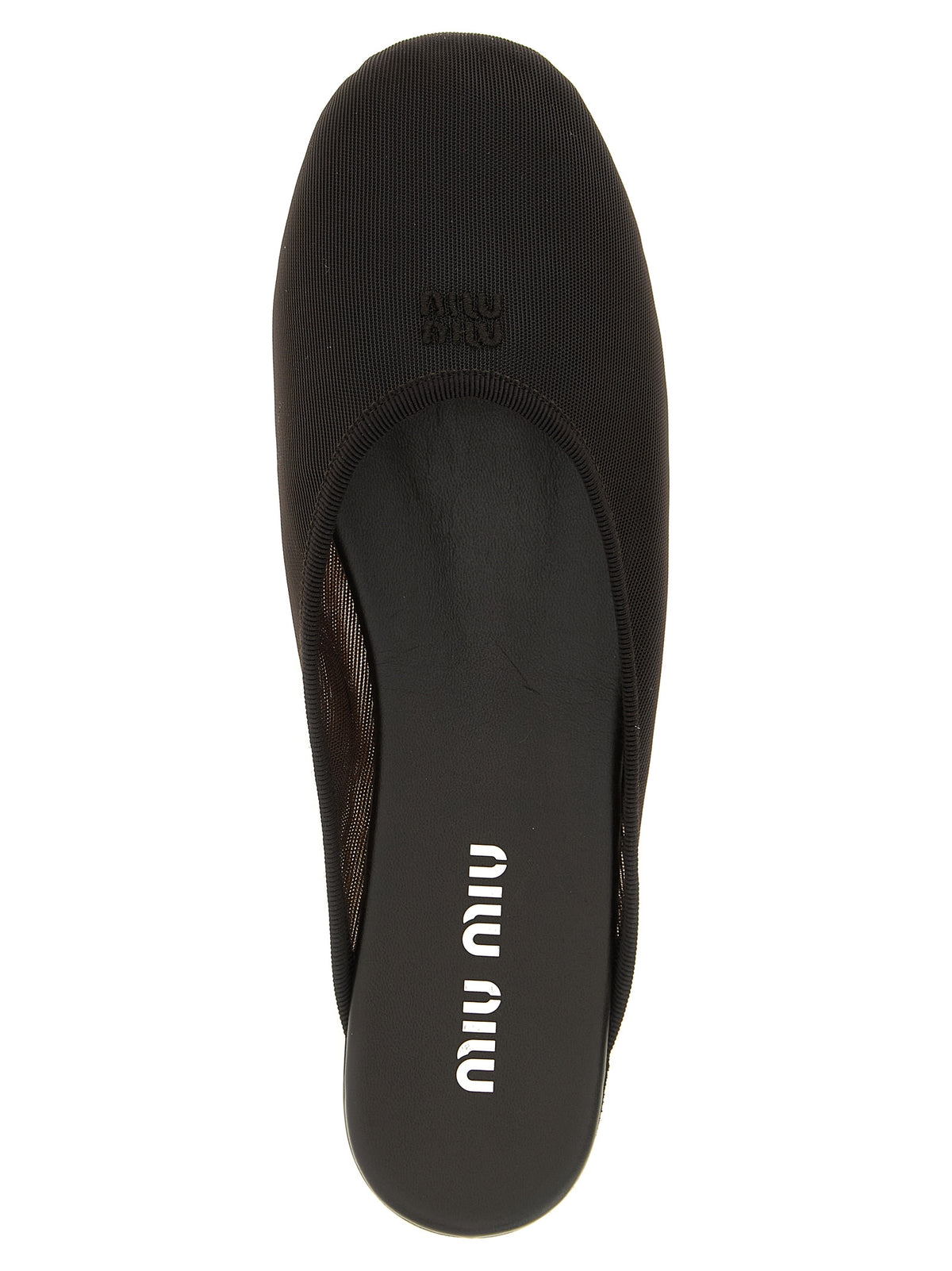 Black Recycled Polyester Flats