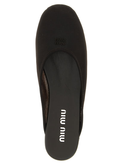 Black Recycled Polyester Flats