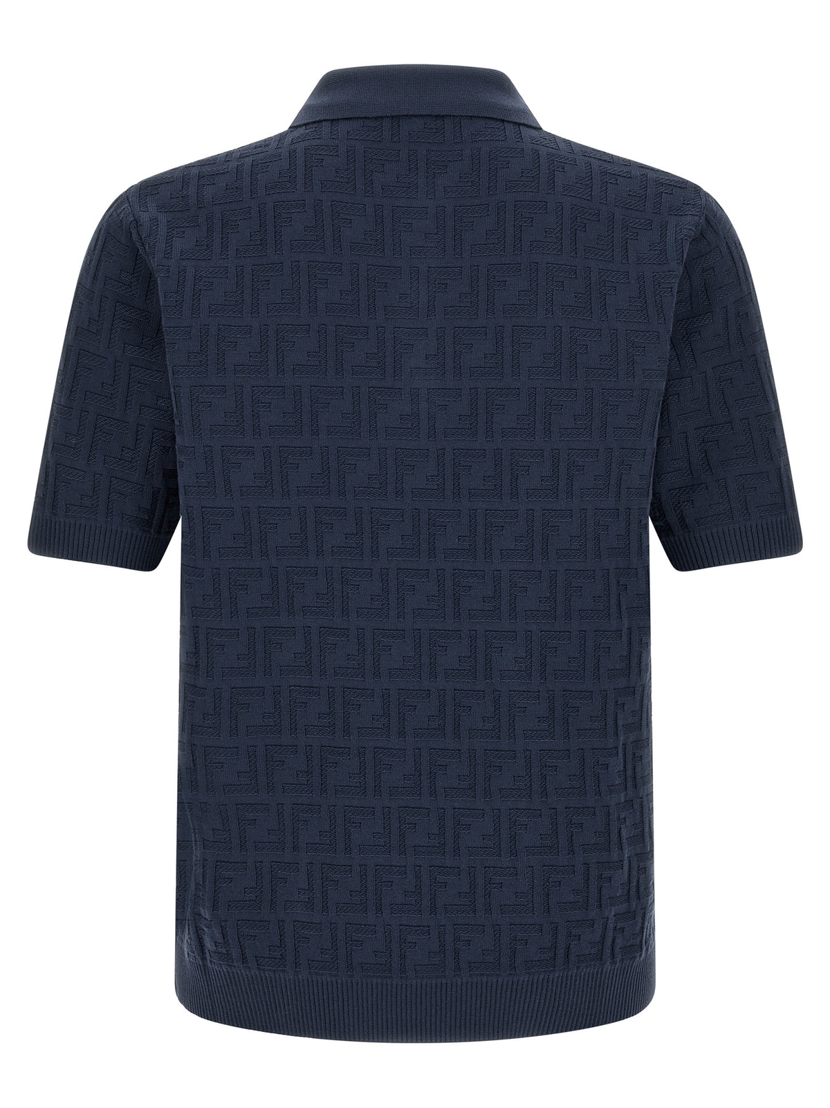 Blue Cotton Polo Shirt