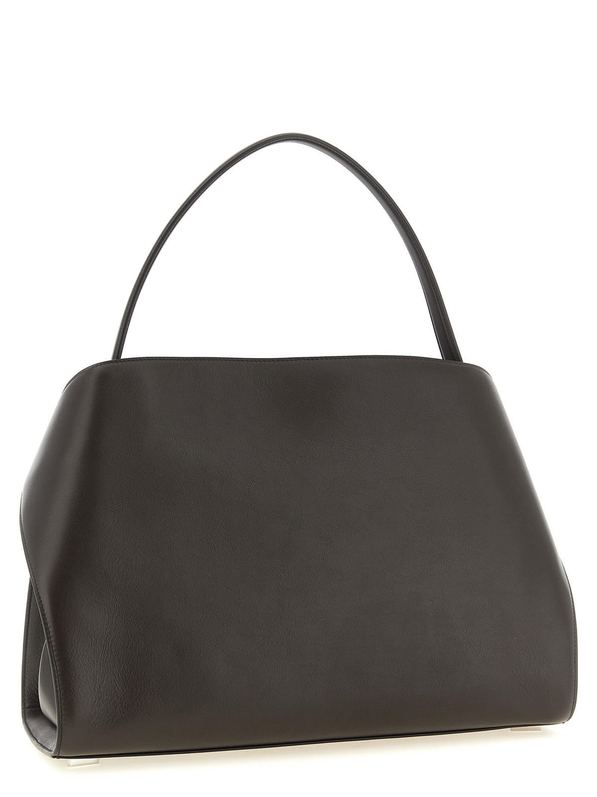 Brown Calfskin Shoulder Bag