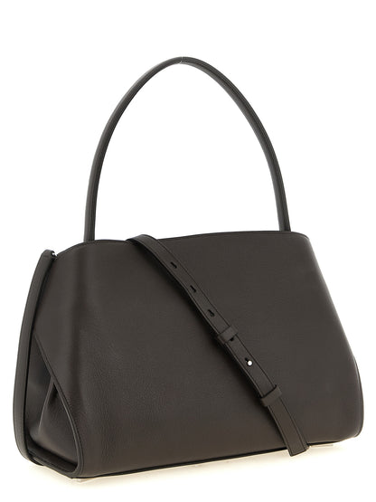 Brown Calfskin Shoulder Bag