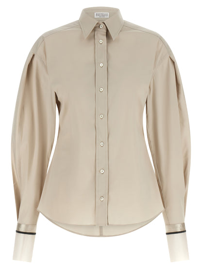 Beige Cotton Blouse