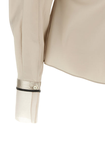 Beige Cotton Blouse