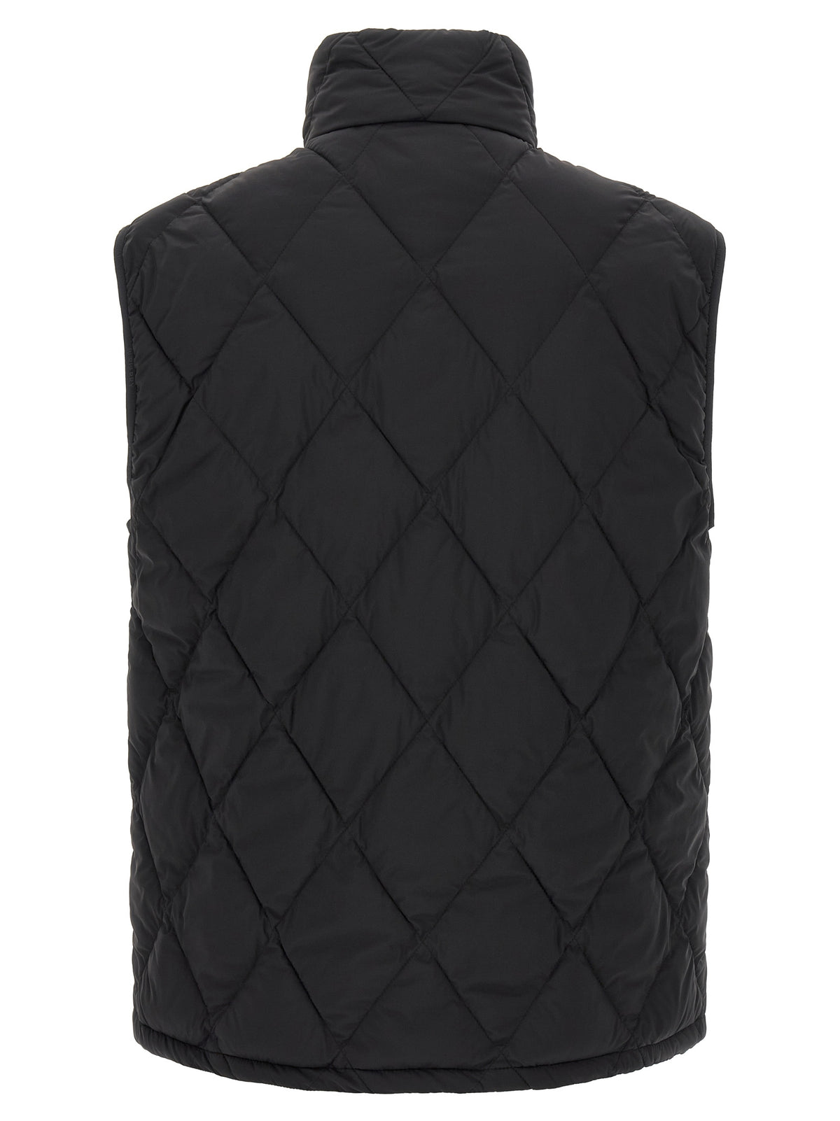 Black Polyamide Sleeveless Jacket