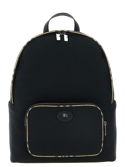 Black Polyester Backpack
