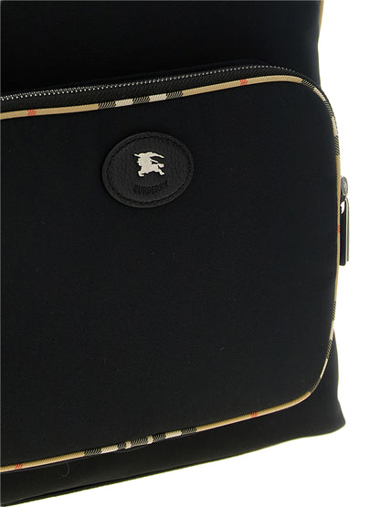 Black Polyester Backpack