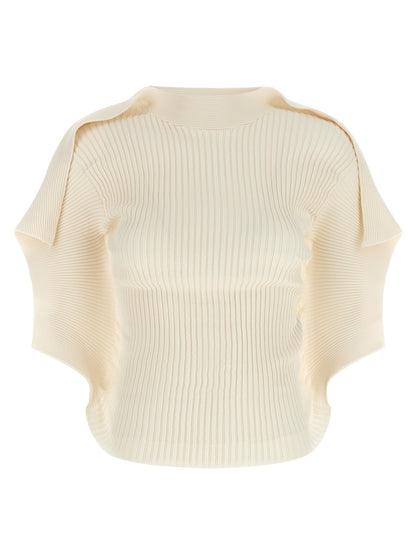 White Polyester Shortsleeve Shirt