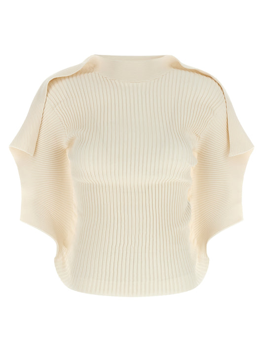 White Polyester Shortsleeve Shirt
