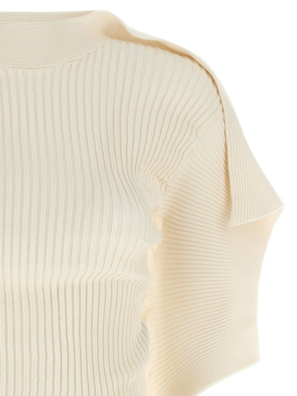 White Polyester Shortsleeve Shirt