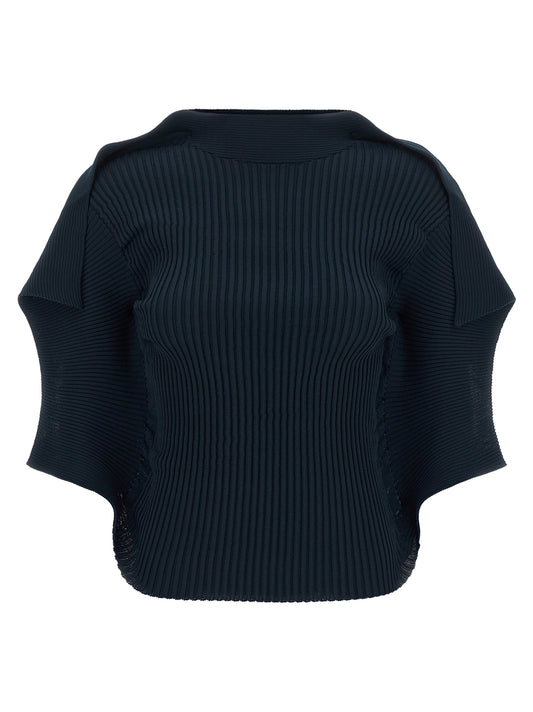 Blue Polyester Pattern Shirt