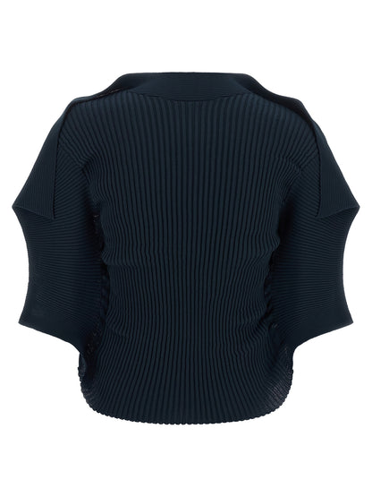 Blue Polyester Pattern Shirt