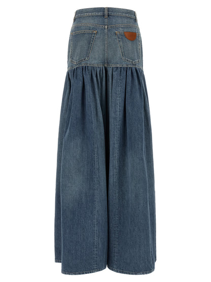 Blue Denim Skirt