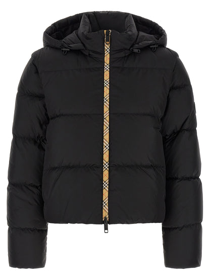 Black Polyamide Sleeveless Jacket