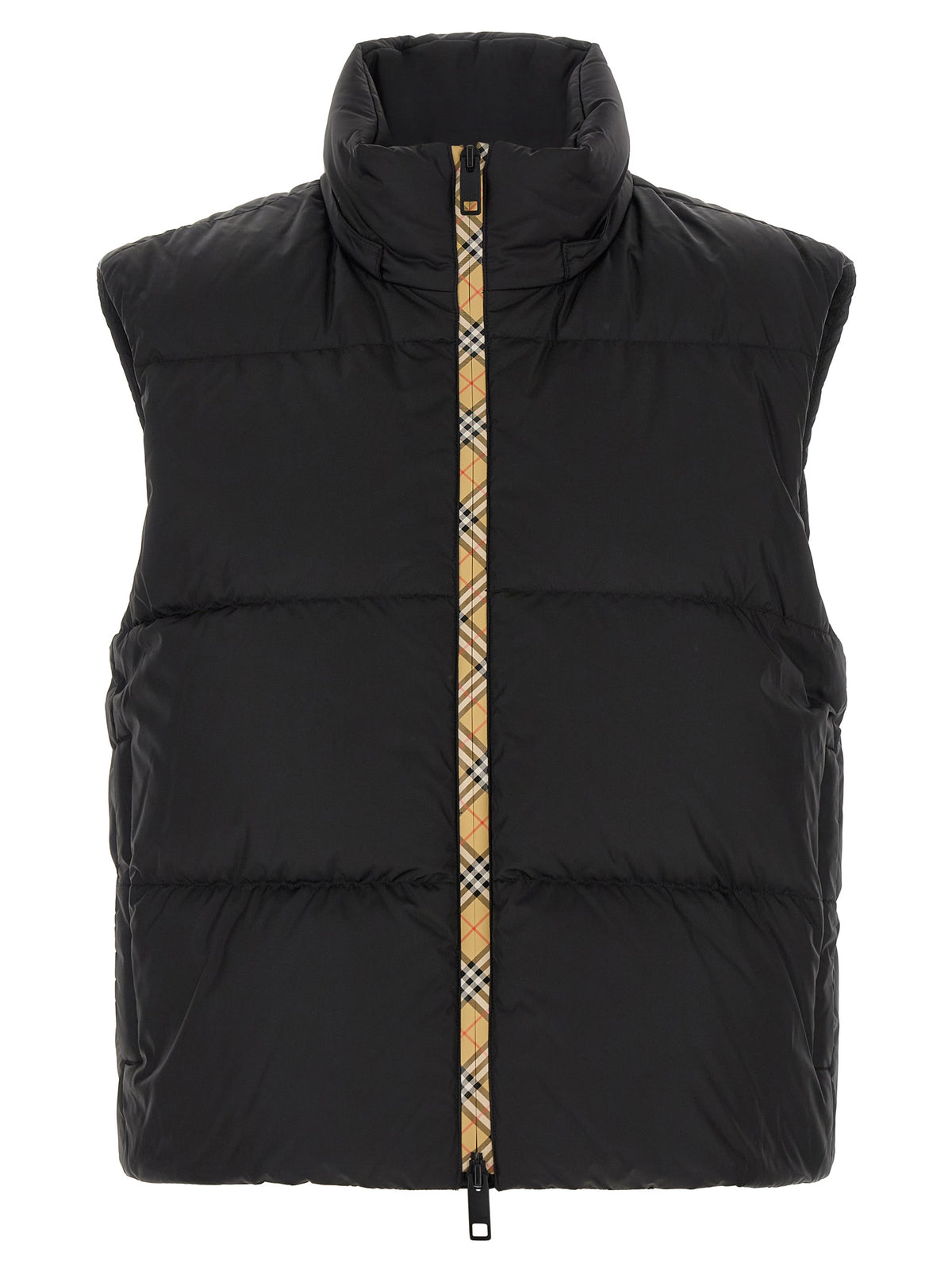 Black Polyamide Sleeveless Jacket