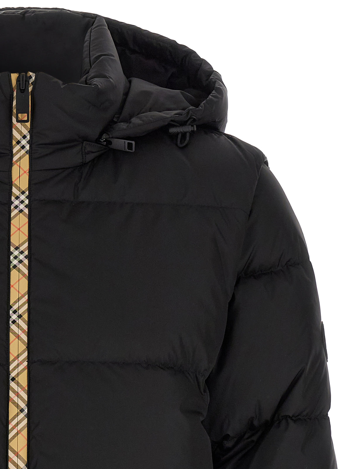 Black Polyamide Sleeveless Jacket