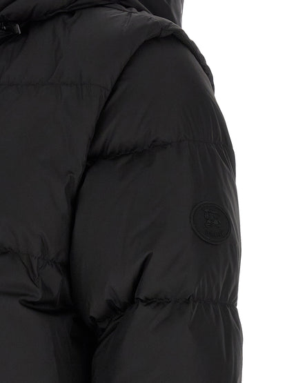 Black Polyamide Sleeveless Jacket