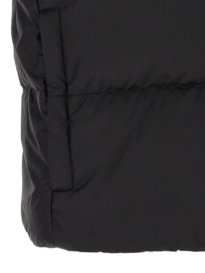 Black Polyamide Sleeveless Jacket