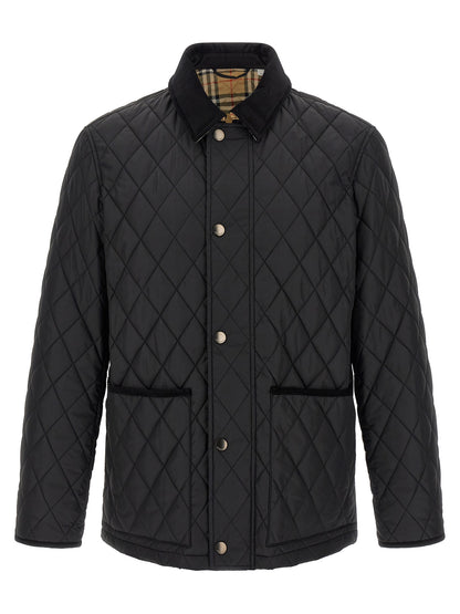 Black Polyamide Full-Length Jacket