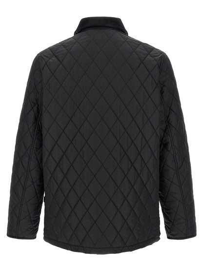 Black Polyamide Full-Length Jacket
