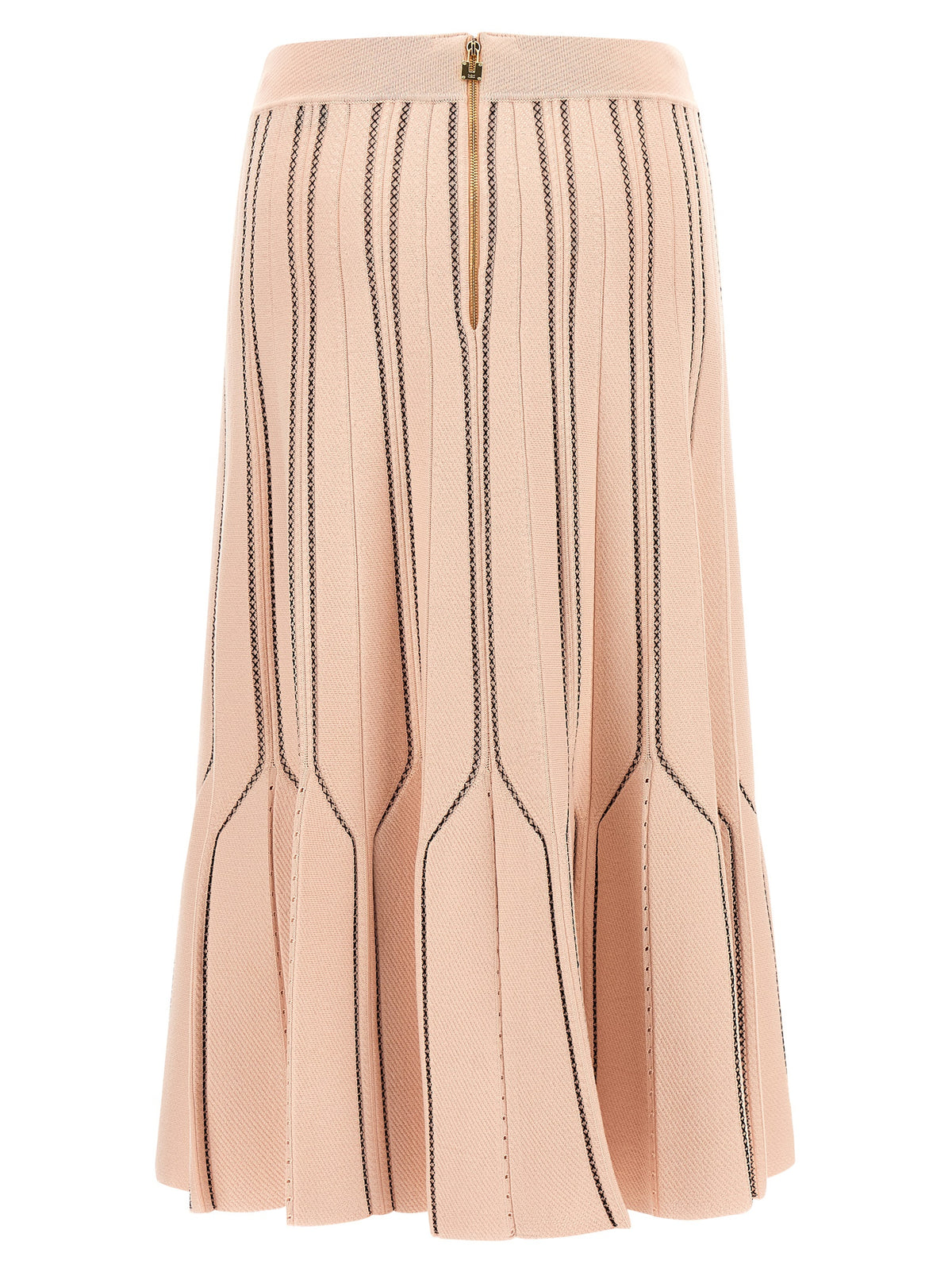 Multicolor Viscose Midi Skirt