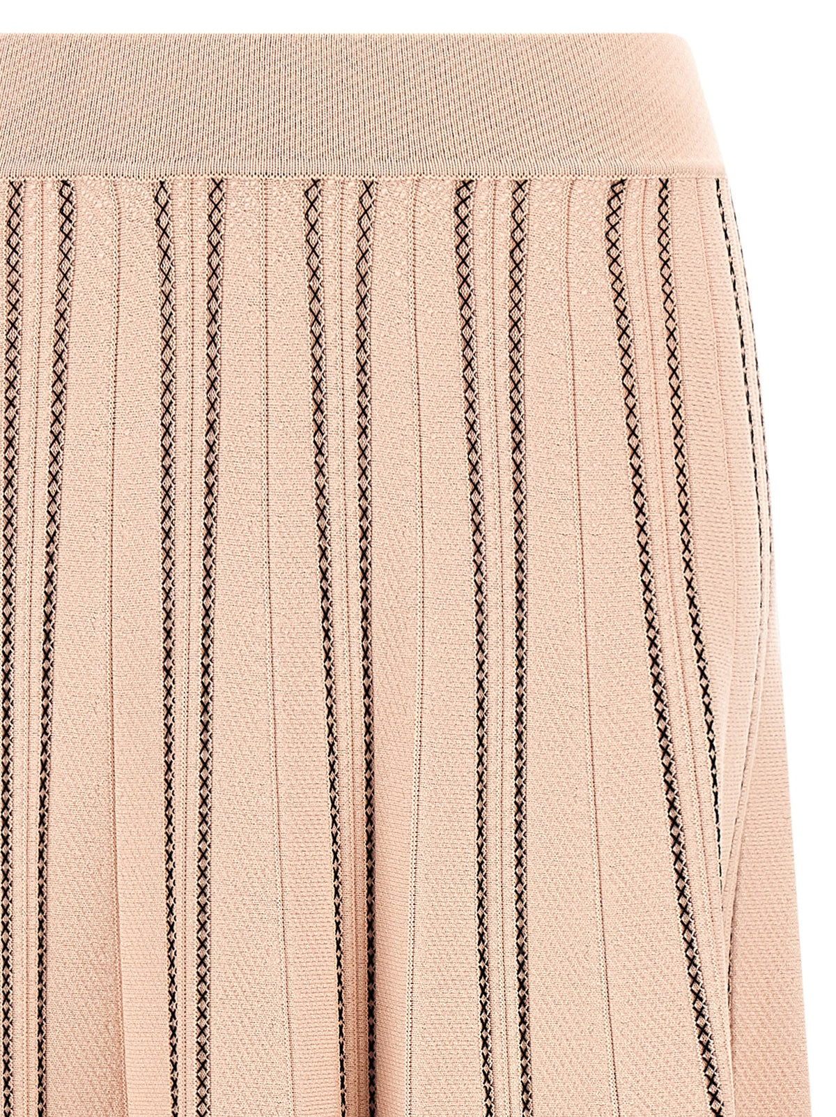 Multicolor Viscose Midi Skirt