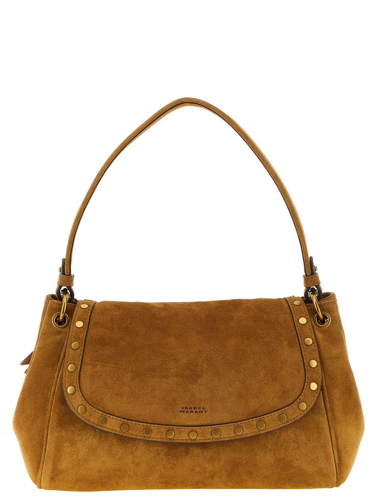Beige Calfskin Shoulder Bag