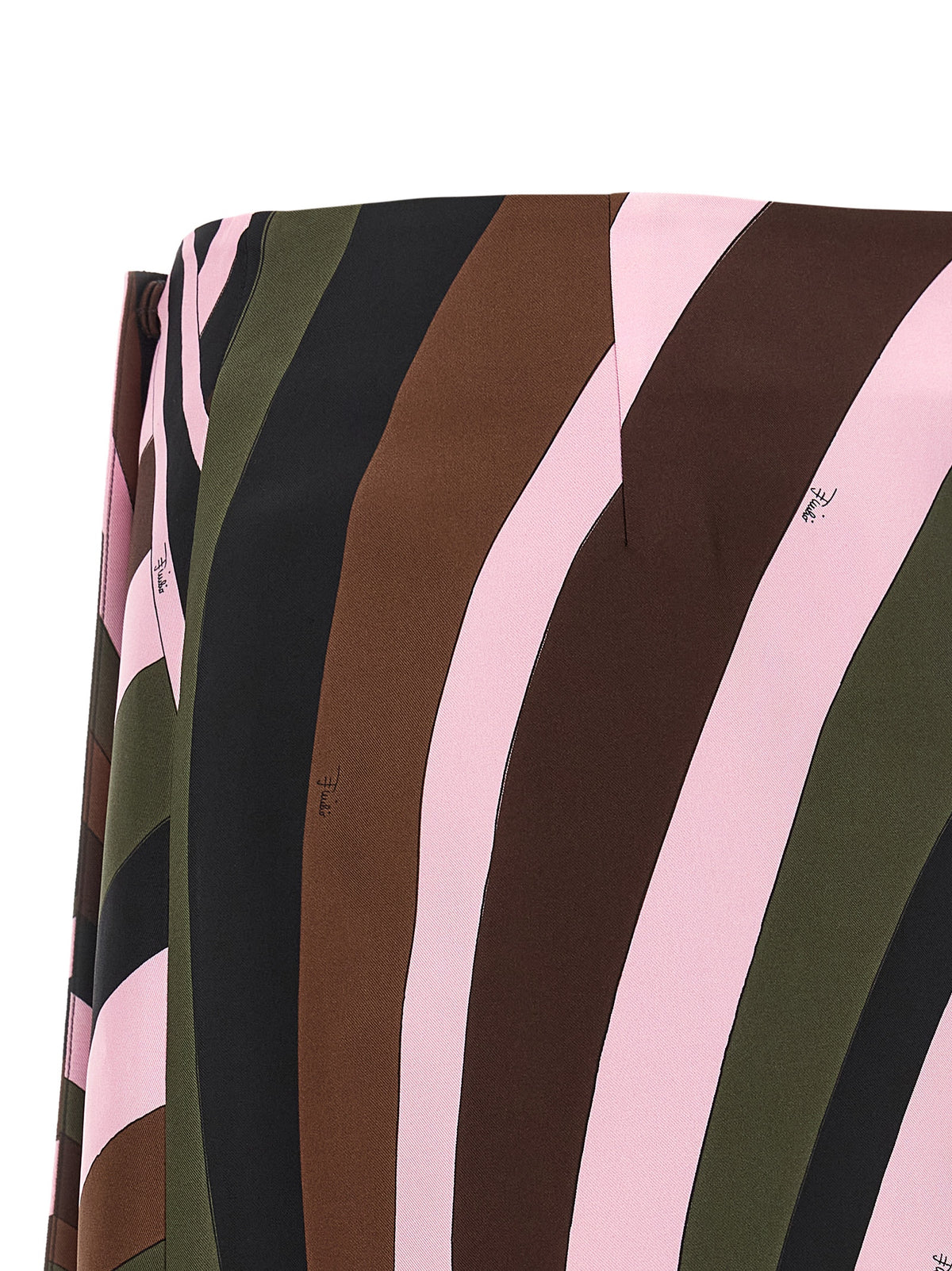Multicolor Silk Long Skirt